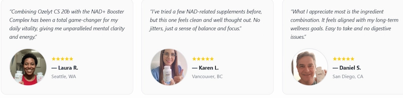 Ozelyt NAD+ Booster Complex Customer reviews