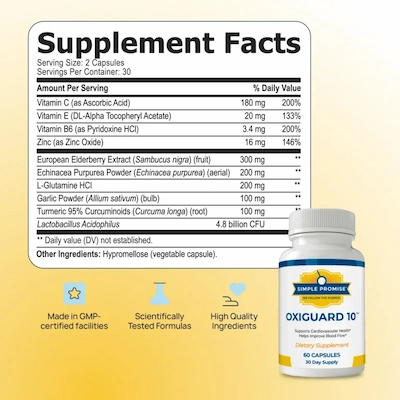 OxiGuard 10 Supplement Facts